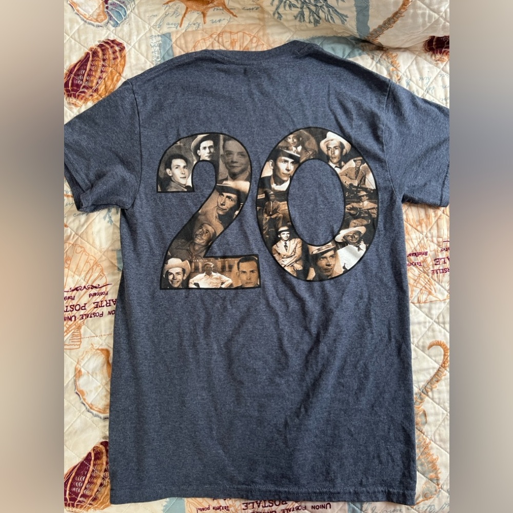 Hank Williams Museum 20th anniversary t shirt!